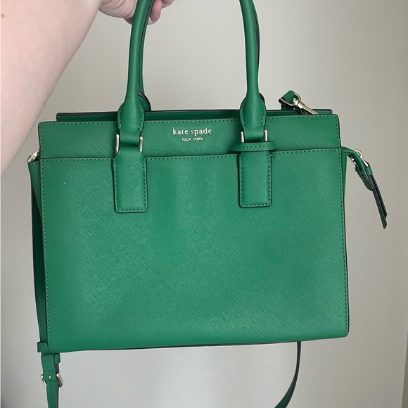 Kate Spade Vibrant Green Satchel and Wallet - Picture 2 of 9